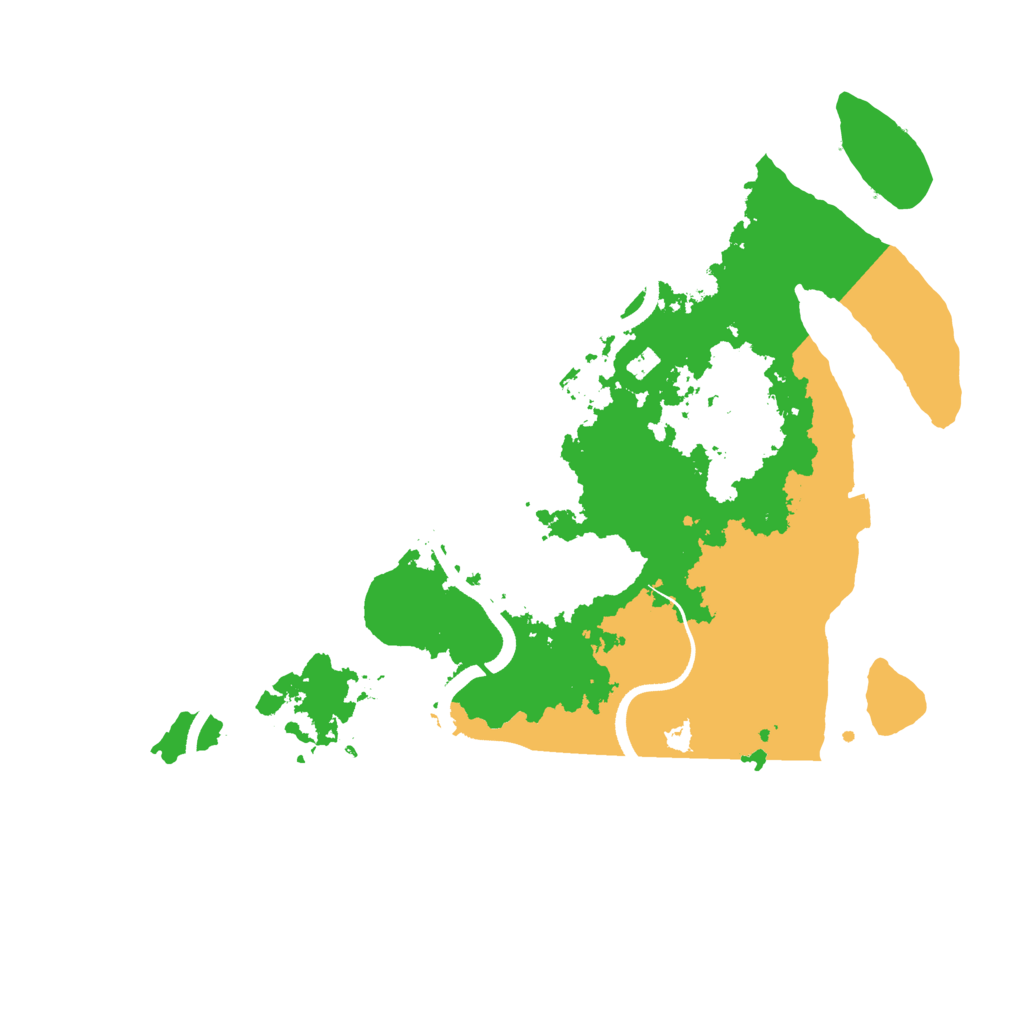 Biome Rust Map: Procedural Map, Size: 3500, Seed: 274860858