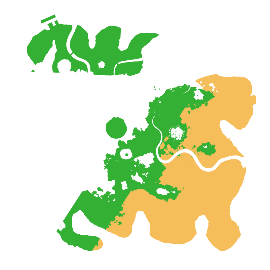 Biome Rust Map: Procedural Map, Size: 3500, Seed: 528481605