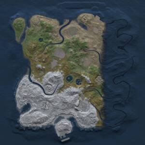 Thumbnail Rust Map: Procedural Map, Size: 3500, Seed: 67078545, 13 Monuments