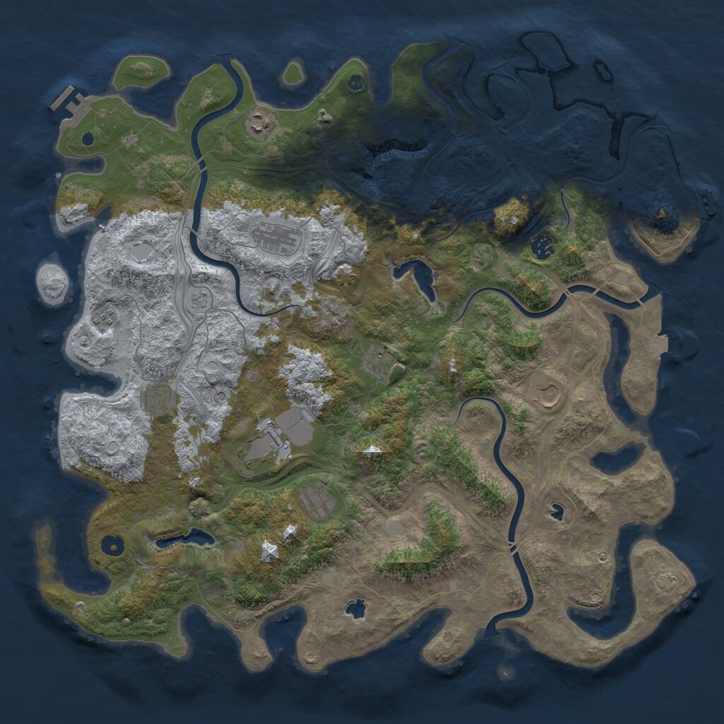 Rust Map: Procedural Map, Size: 4800, Seed: 1777808464, 15 Monuments