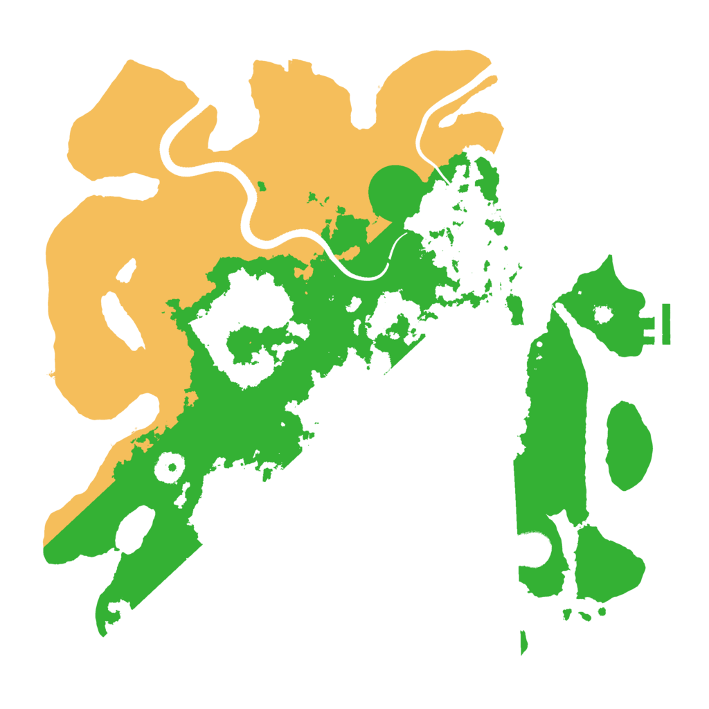 Biome Rust Map: Procedural Map, Size: 3500, Seed: 627408728
