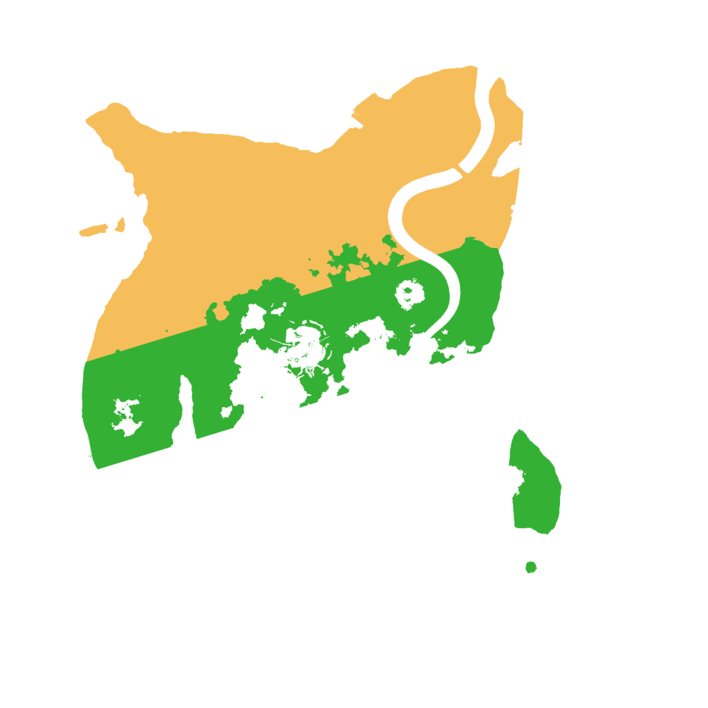 Biome Rust Map: Procedural Map, Size: 2500, Seed: 1312754897