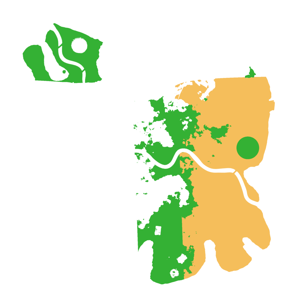 Biome Rust Map: Procedural Map, Size: 3500, Seed: 2045159595
