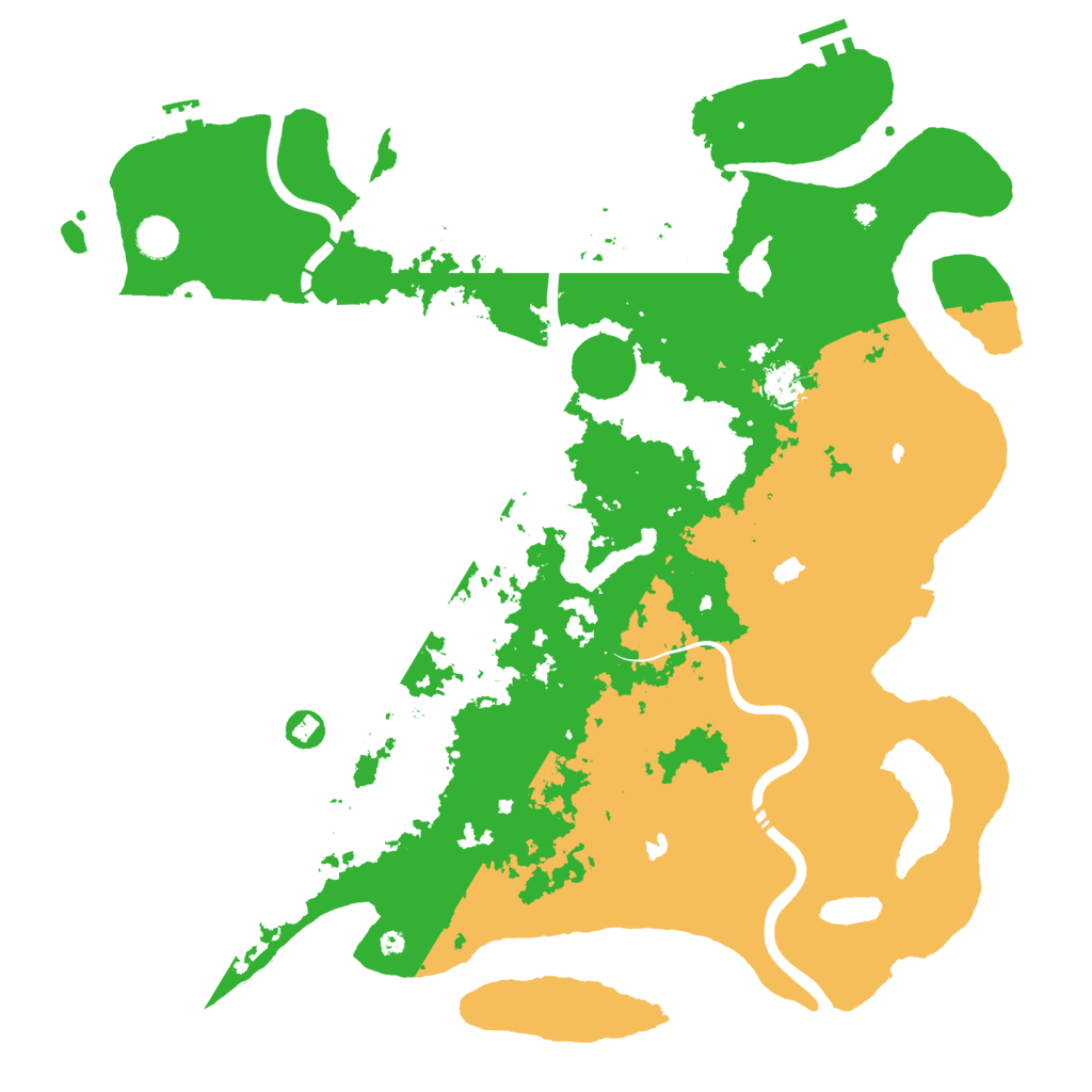 Biome Rust Map: Procedural Map, Size: 4500, Seed: 160080425