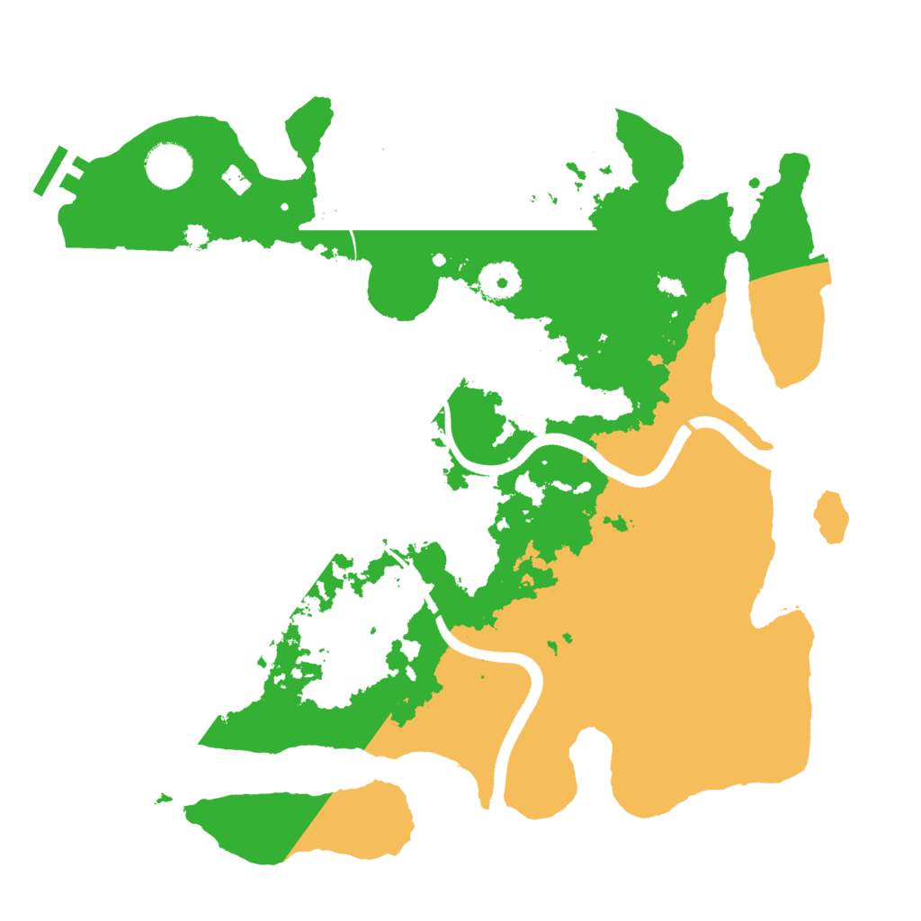 Biome Rust Map: Procedural Map, Size: 3500, Seed: 45651
