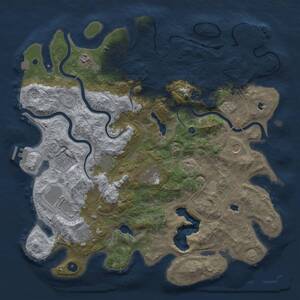 Thumbnail Rust Map: Procedural Map, Size: 4500, Seed: 881892209, 15 Monuments