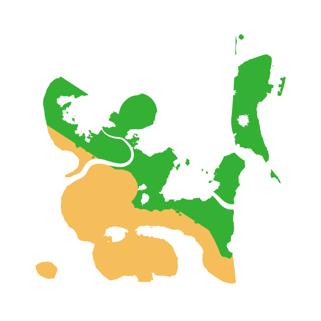 Biome Rust Map: Procedural Map, Size: 2500, Seed: 46849789