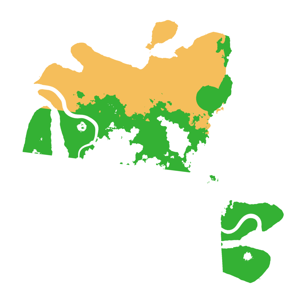 Biome Rust Map: Procedural Map, Size: 3300, Seed: 1460915615