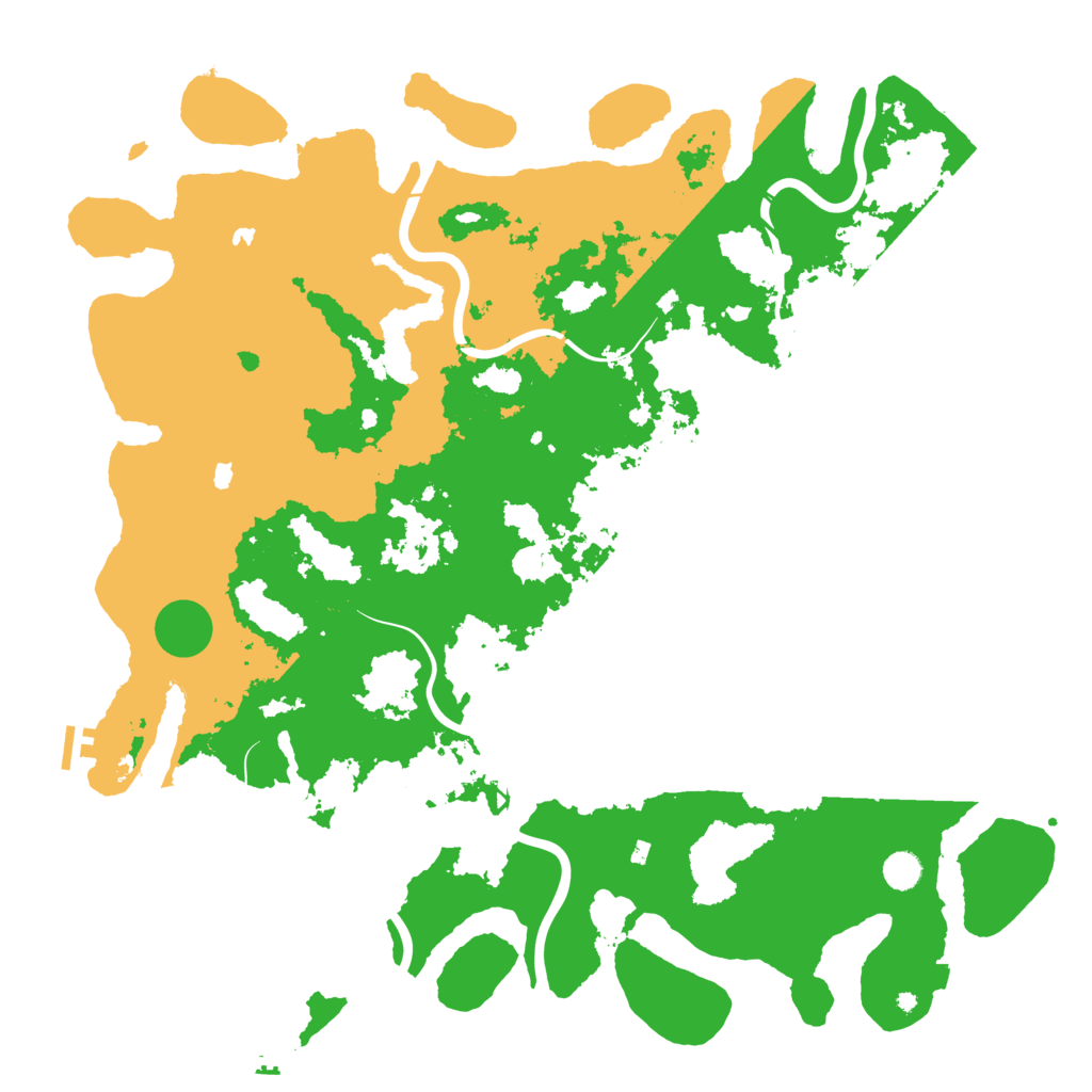 Biome Rust Map: Procedural Map, Size: 5000, Seed: 482413