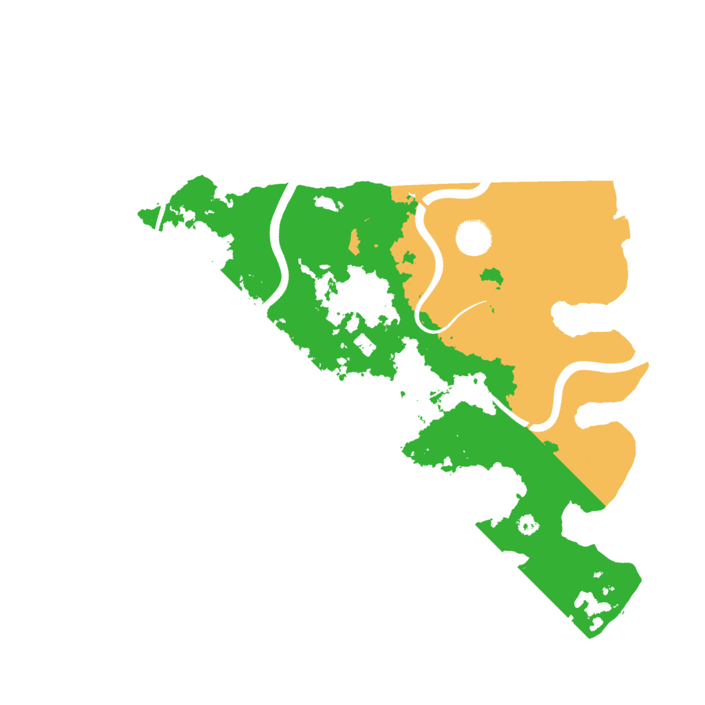Biome Rust Map: Procedural Map, Size: 3500, Seed: 550948926