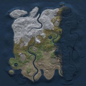 Thumbnail Rust Map: Procedural Map, Size: 3500, Seed: 867721223, 13 Monuments