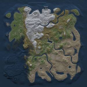 Thumbnail Rust Map: Procedural Map, Size: 4500, Seed: 784970057, 14 Monuments