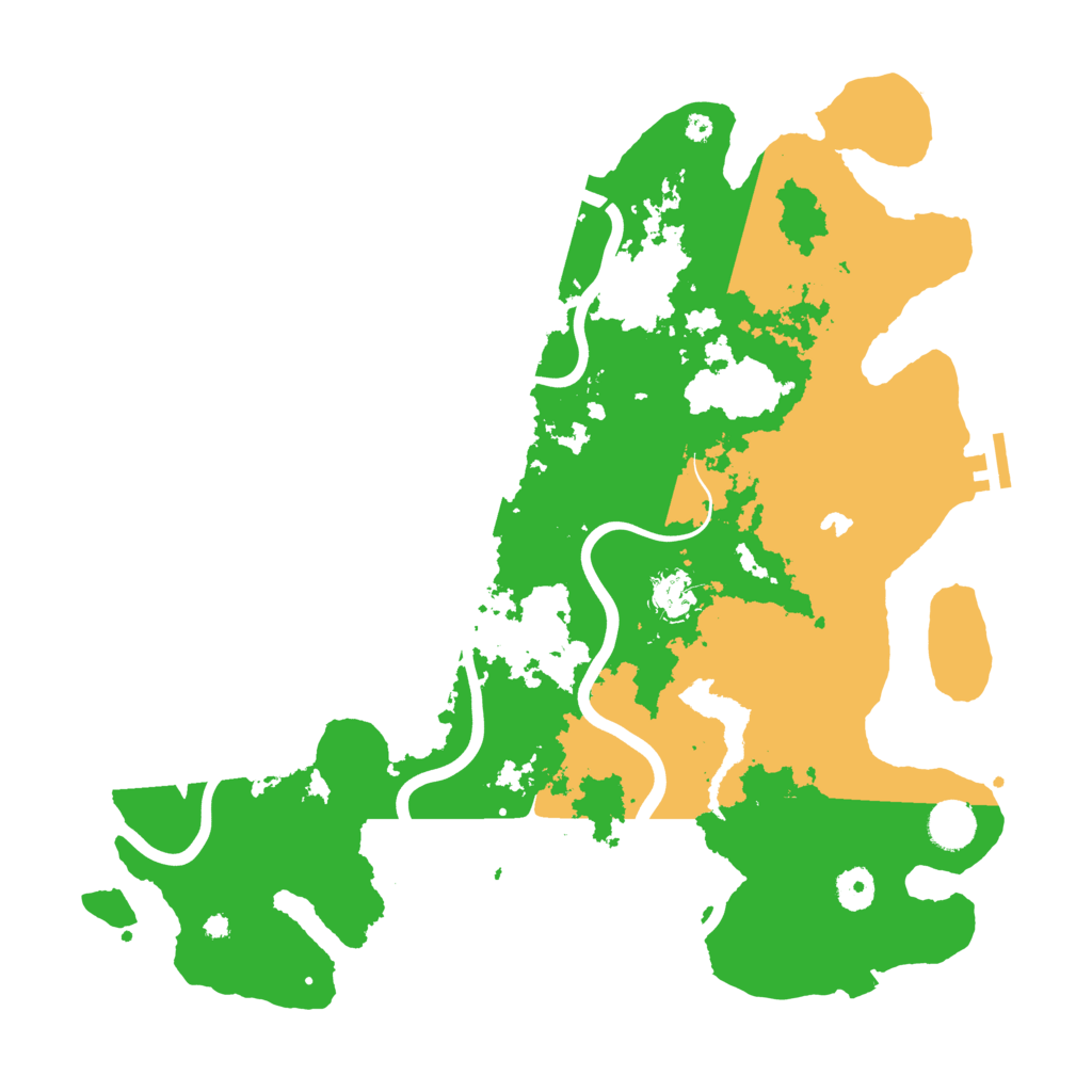 Biome Rust Map: Procedural Map, Size: 4000, Seed: 27566