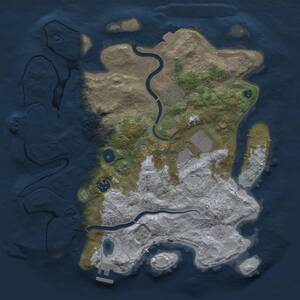 Thumbnail Rust Map: Procedural Map, Size: 3500, Seed: 82101097, 10 Monuments