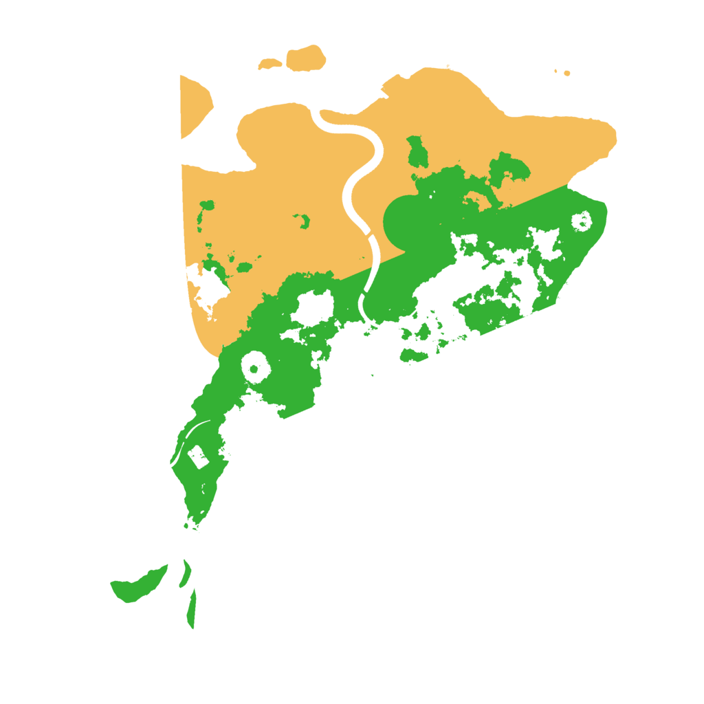 Biome Rust Map: Procedural Map, Size: 3500, Seed: 82101097