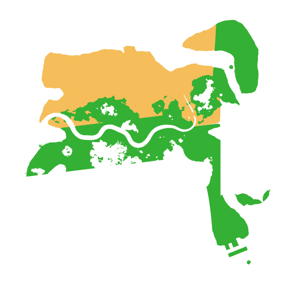 Biome Rust Map: Procedural Map, Size: 3000, Seed: 18258