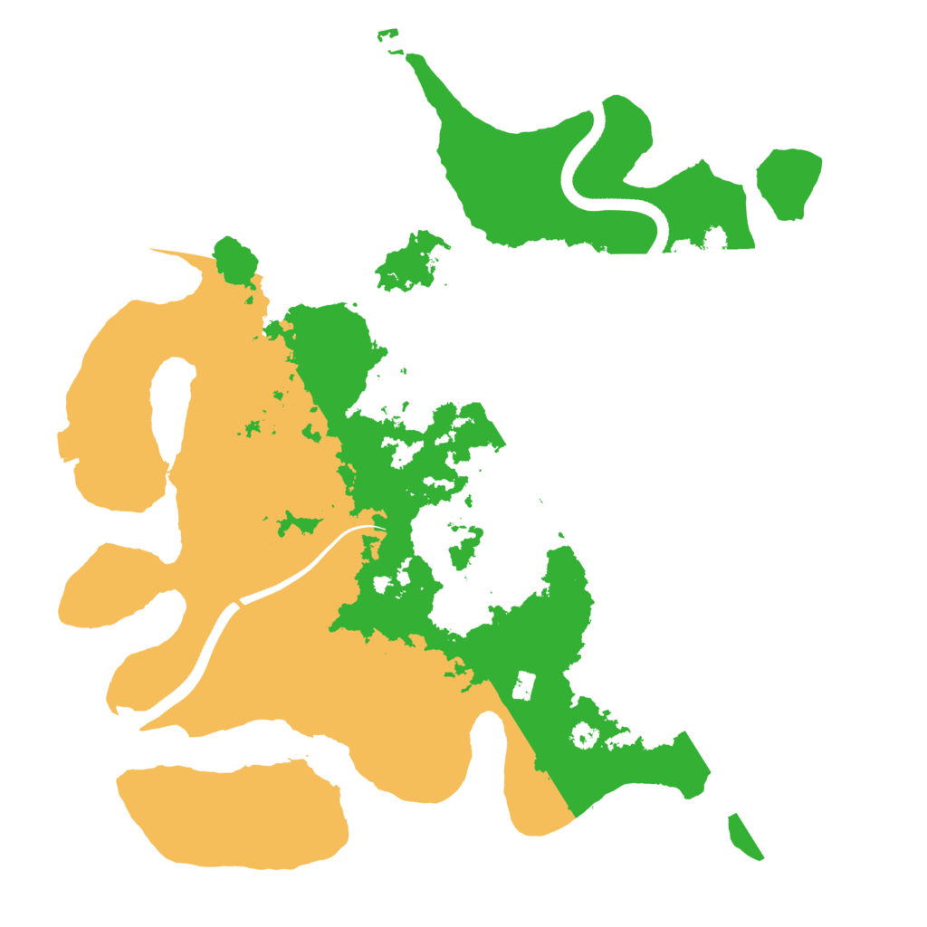 Biome Rust Map: Procedural Map, Size: 3500, Seed: 106681