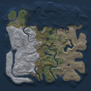 Thumbnail Rust Map: Procedural Map, Size: 4250, Seed: 533228140, 13 Monuments