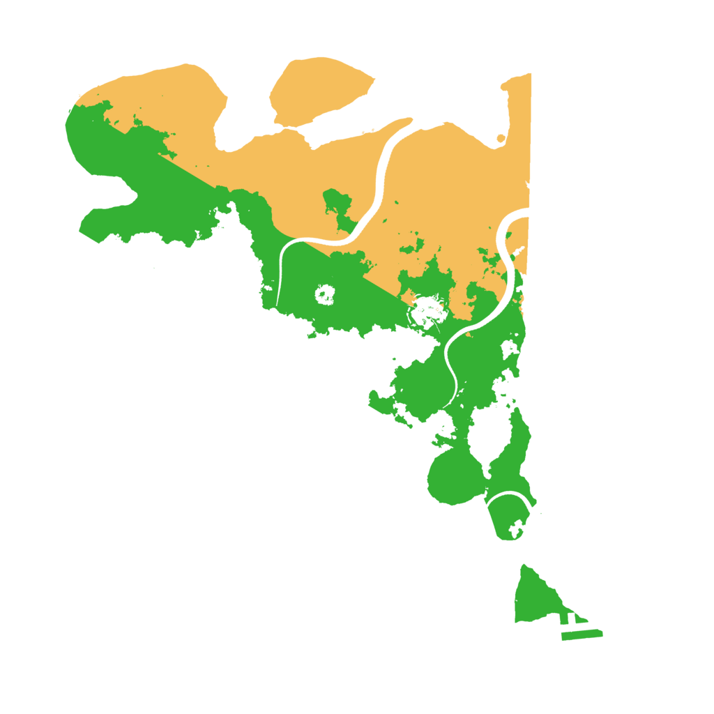 Biome Rust Map: Procedural Map, Size: 3500, Seed: 743491565