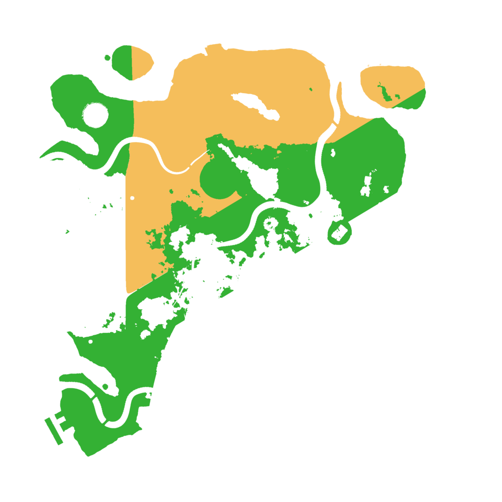 Biome Rust Map: Procedural Map, Size: 3500, Seed: 749006919