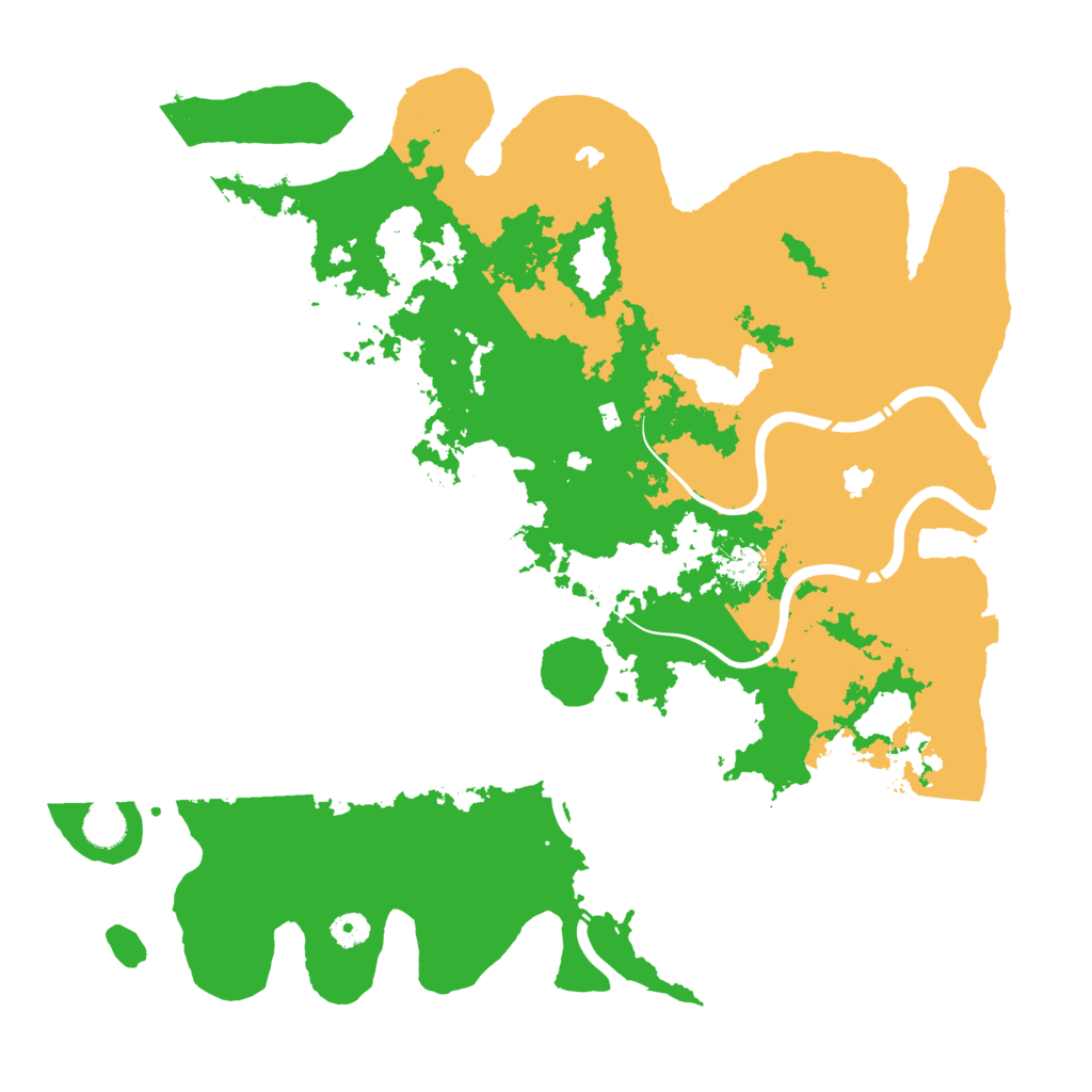 Biome Rust Map: Procedural Map, Size: 4500, Seed: 1339676590