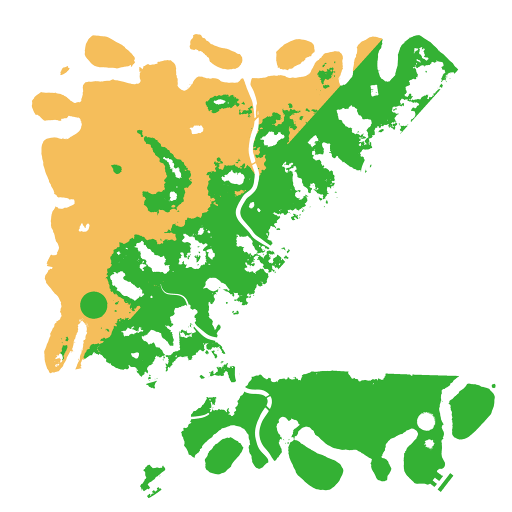Biome Rust Map: Procedural Map, Size: 4998, Seed: 482413
