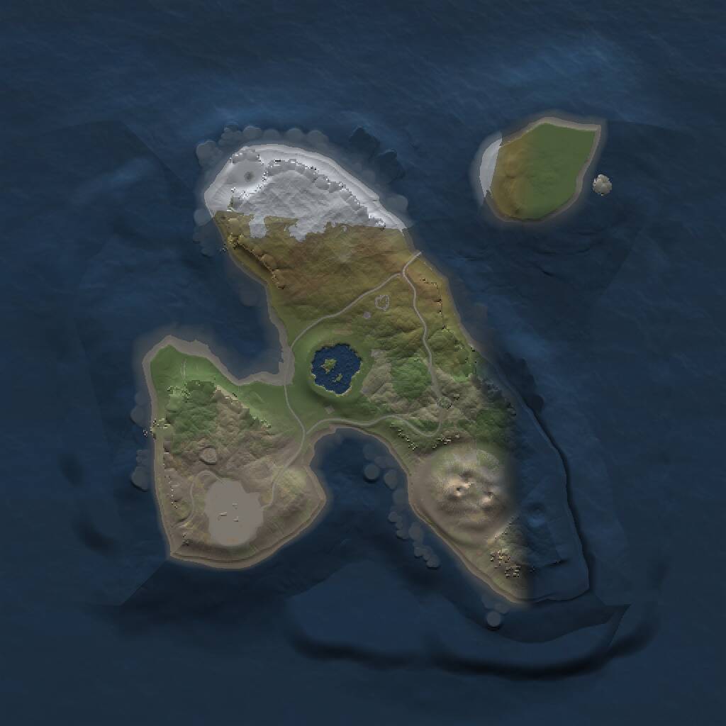 Rust Map: Procedural Map, Size: 1500, Seed: 1001306282, 1 Monuments