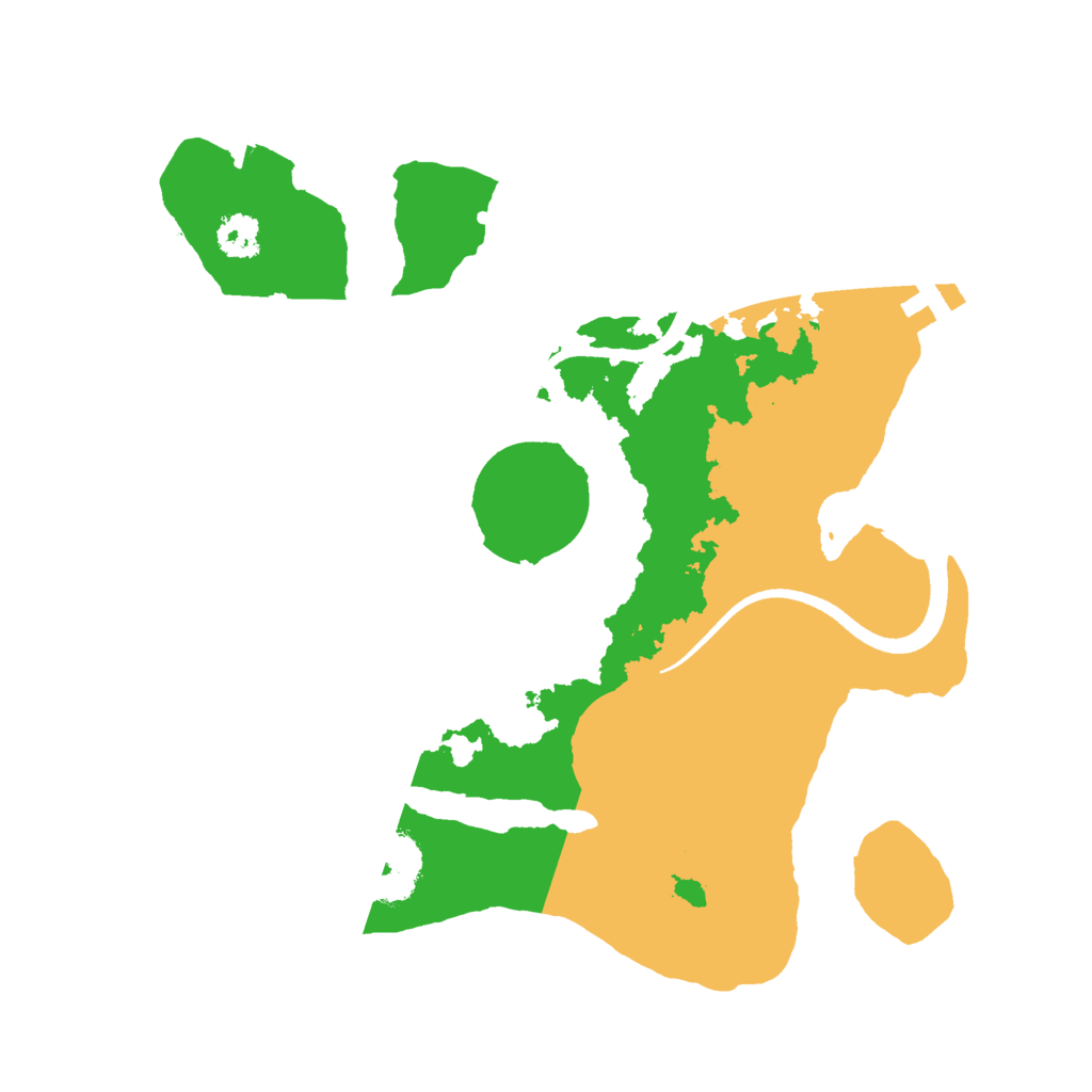 Biome Rust Map: Procedural Map, Size: 2500, Seed: 1611276585