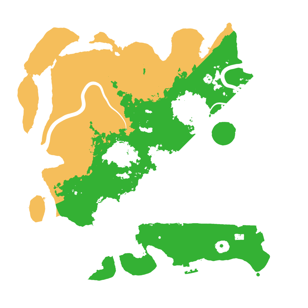 Biome Rust Map: Procedural Map, Size: 3500, Seed: 2043723089