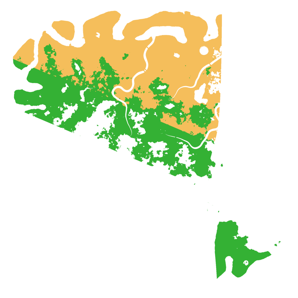 Biome Rust Map: Procedural Map, Size: 6000, Seed: 1663780674