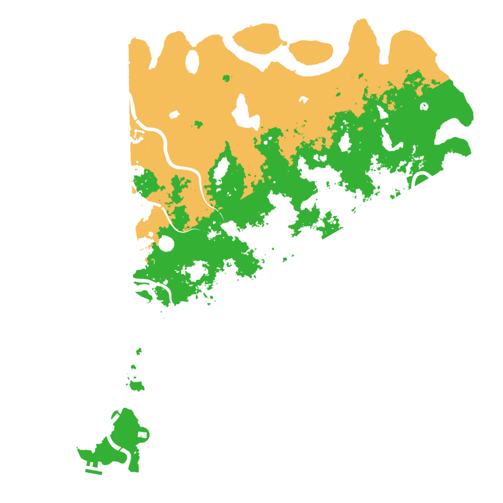Biome Rust Map: Procedural Map, Size: 6000, Seed: 45258402