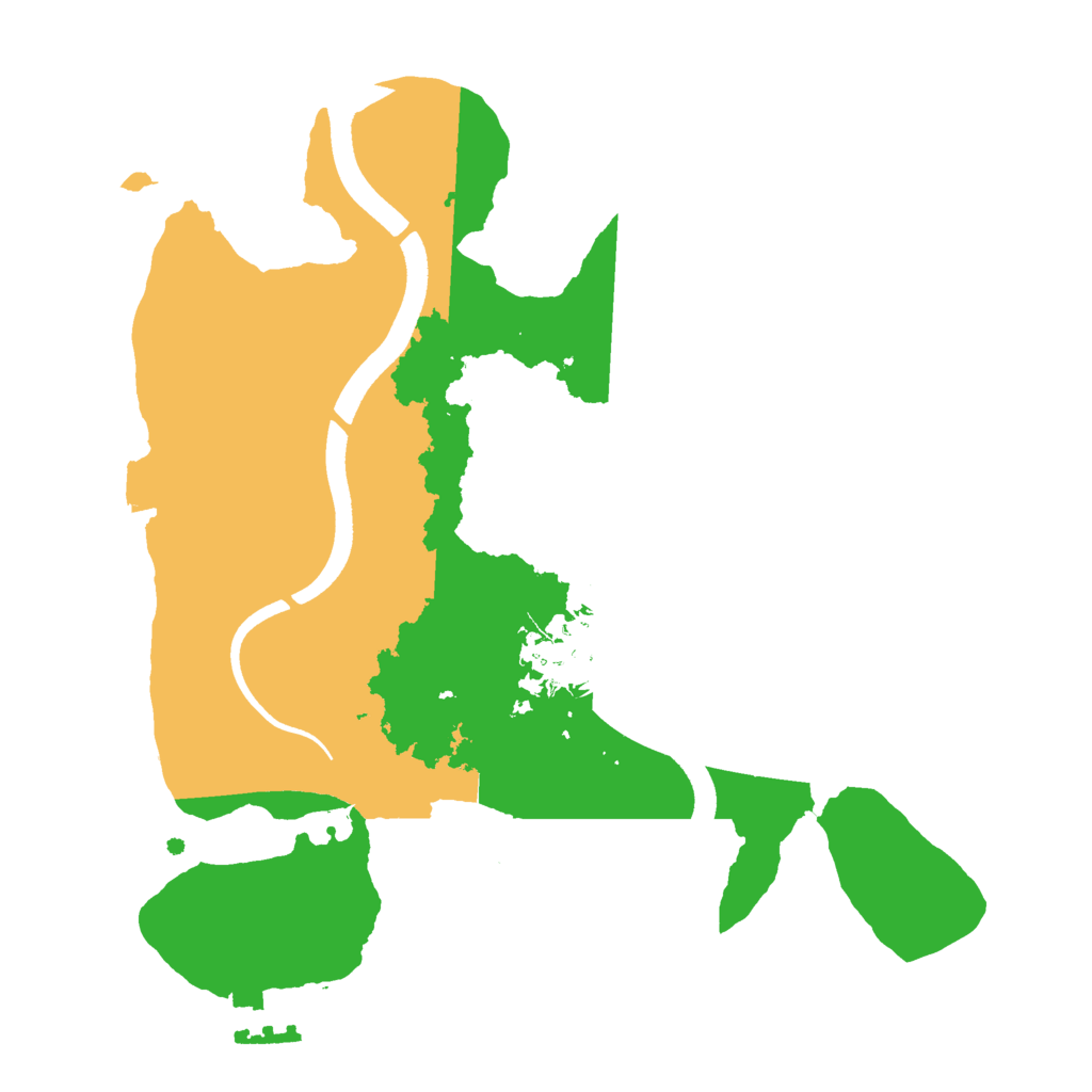 Biome Rust Map: Procedural Map, Size: 2500, Seed: 431279647