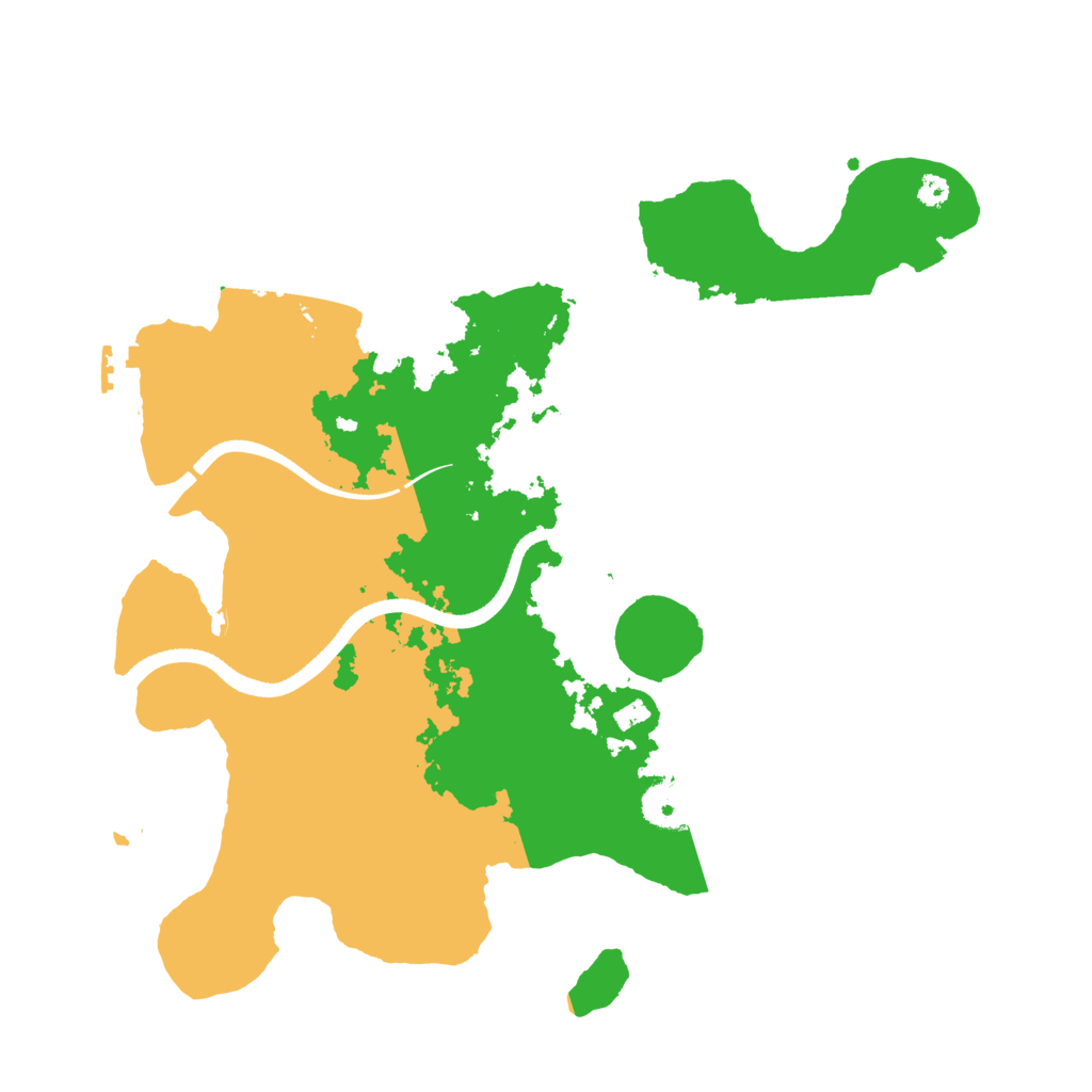 Biome Rust Map: Procedural Map, Size: 3500, Seed: 107519622