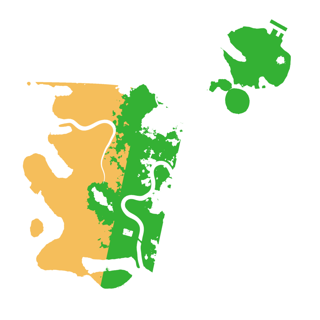 Biome Rust Map: Procedural Map, Size: 3500, Seed: 1431074393