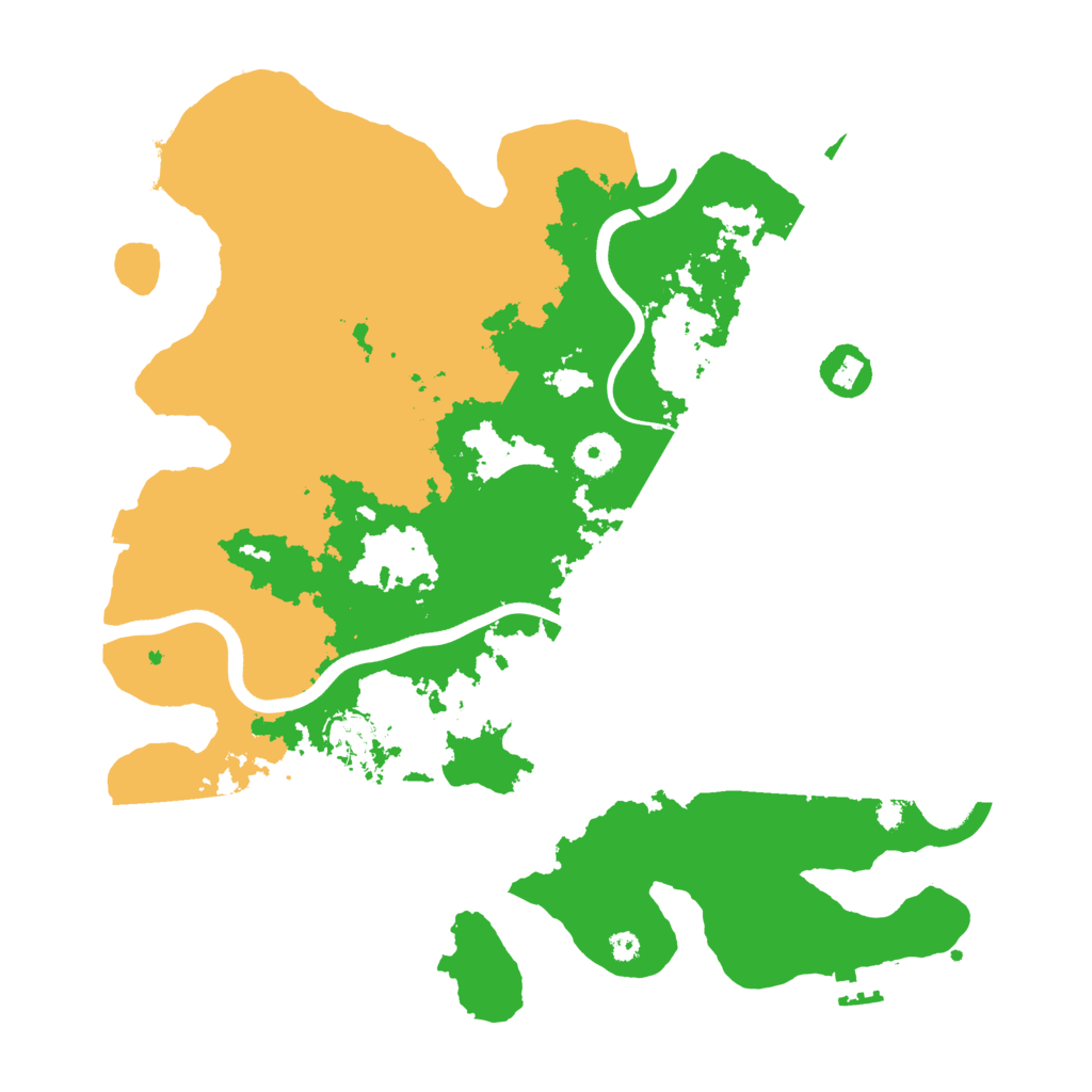 Biome Rust Map: Procedural Map, Size: 3700, Seed: 44443919