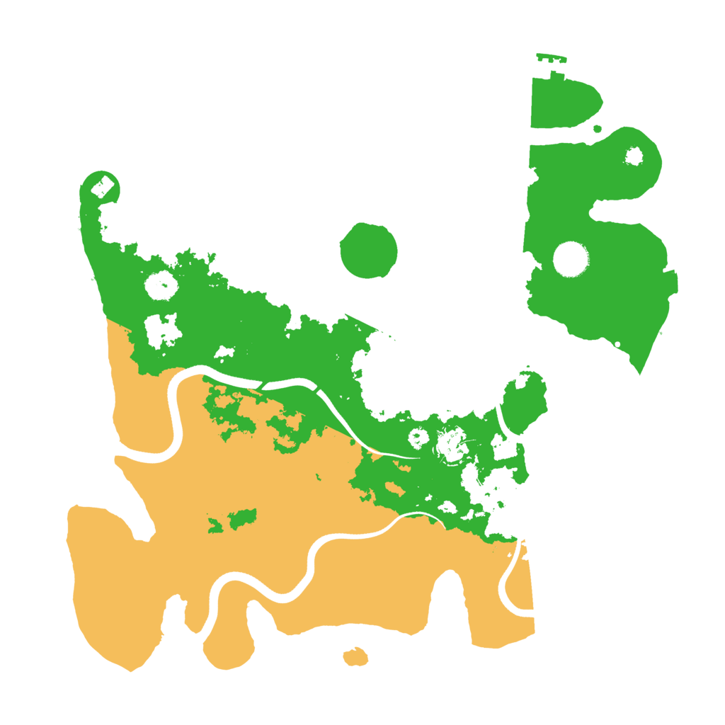 Biome Rust Map: Procedural Map, Size: 3600, Seed: 240202