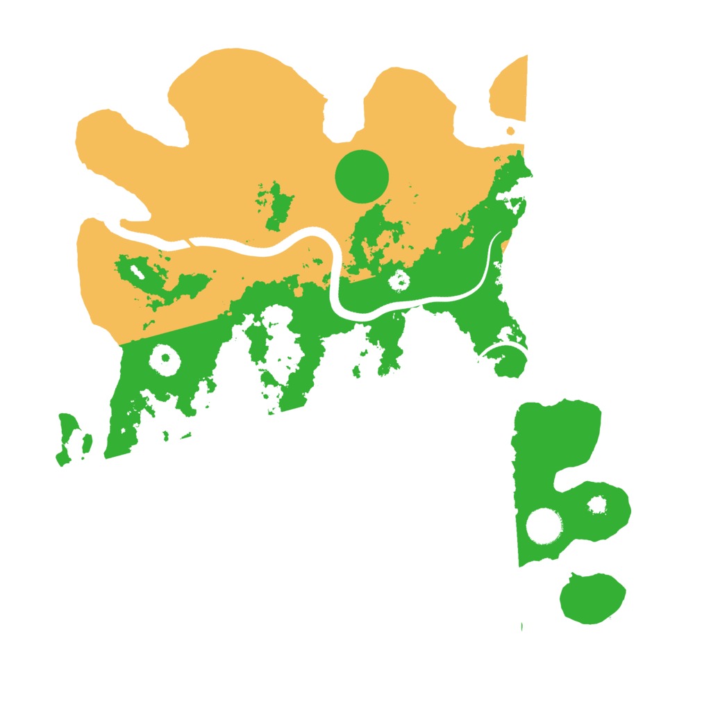 Biome Rust Map: Procedural Map, Size: 3500, Seed: 95151848