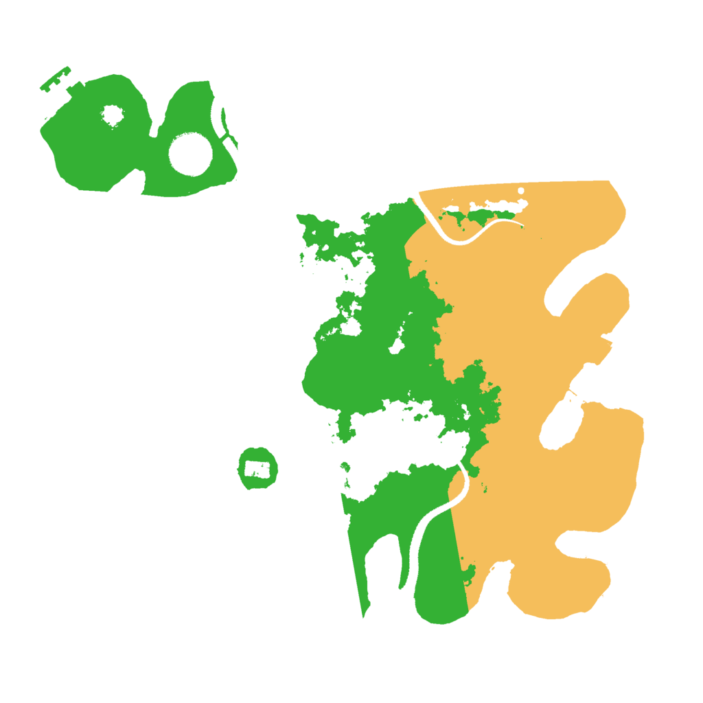 Biome Rust Map: Procedural Map, Size: 3000, Seed: 1517532468