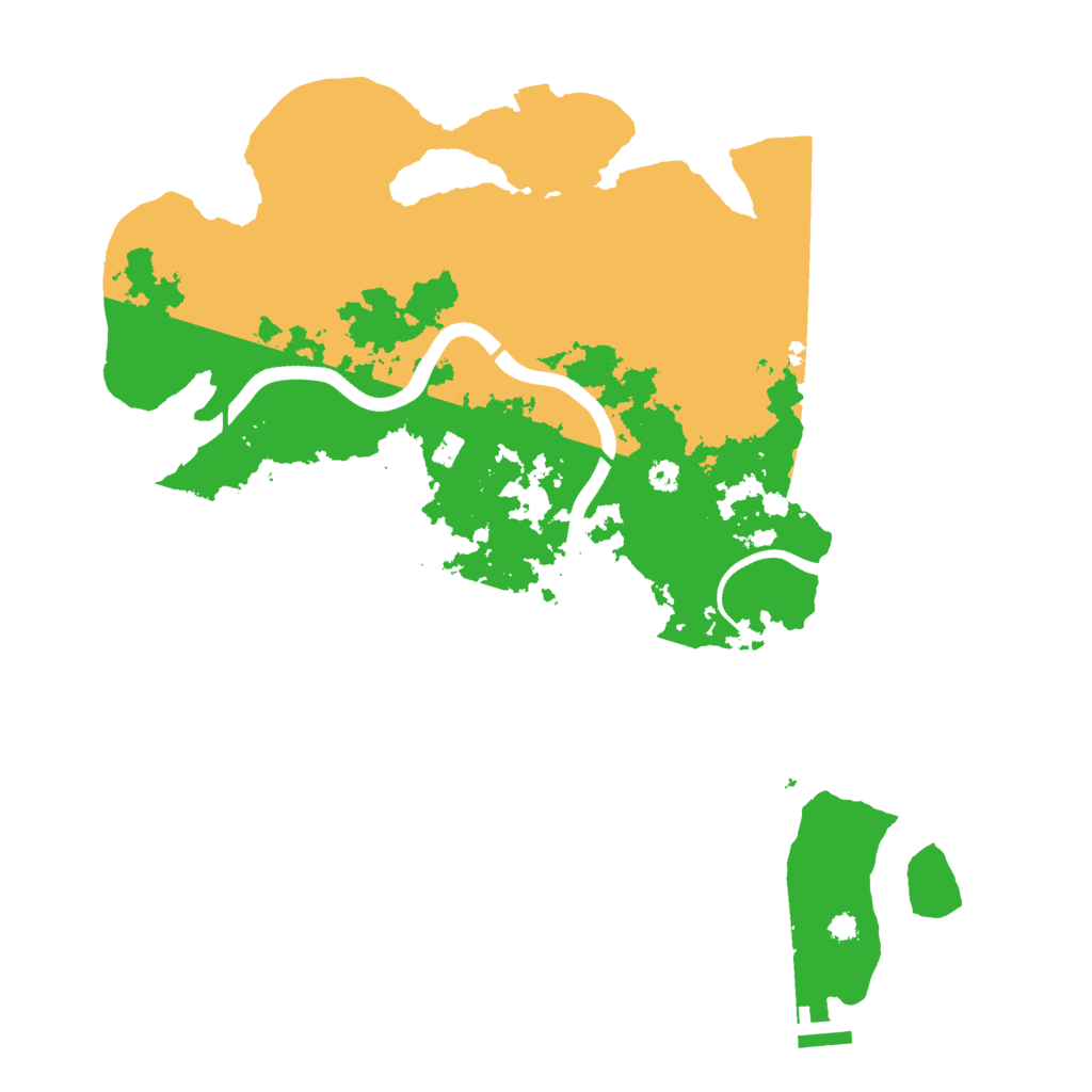 Biome Rust Map: Procedural Map, Size: 3500, Seed: 4523981