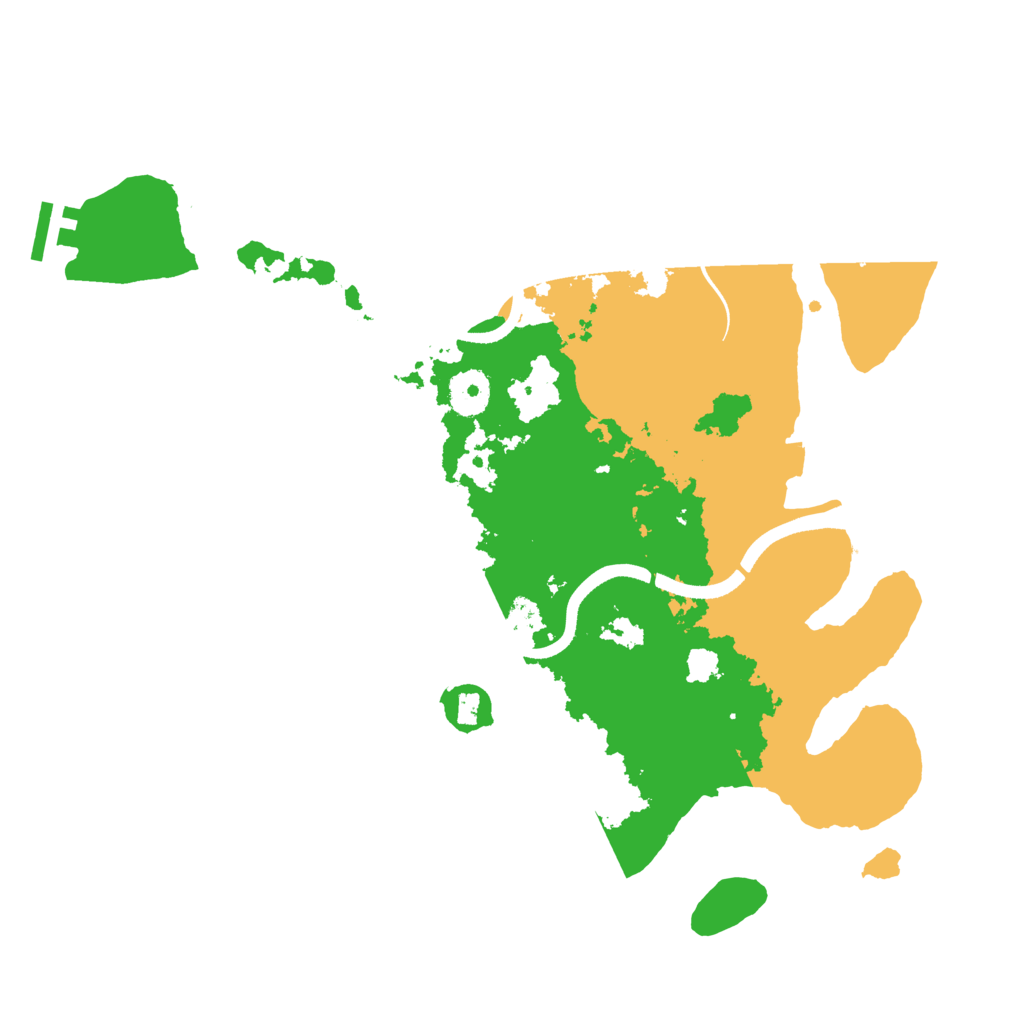 Biome Rust Map: Procedural Map, Size: 3500, Seed: 2015698419