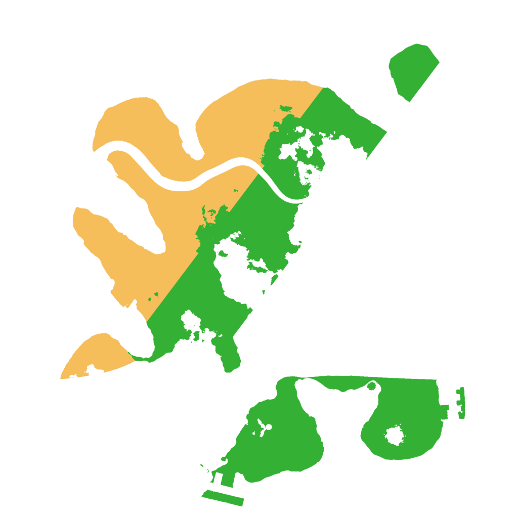 Biome Rust Map: Procedural Map, Size: 2500, Seed: 24853