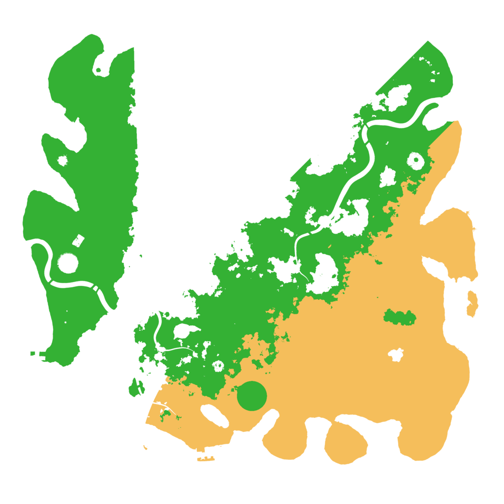 Biome Rust Map: Procedural Map, Size: 4450, Seed: 2000