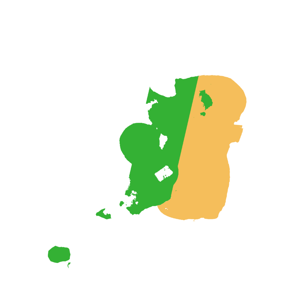 Biome Rust Map: Procedural Map, Size: 2000, Seed: 499838691