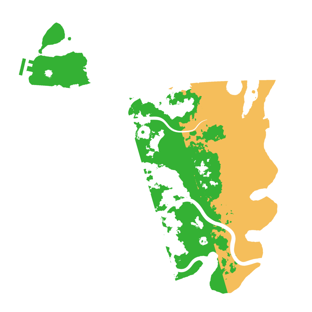 Biome Rust Map: Procedural Map, Size: 3700, Seed: 160