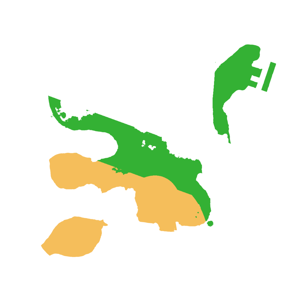 Biome Rust Map: Procedural Map, Size: 2000, Seed: 88666