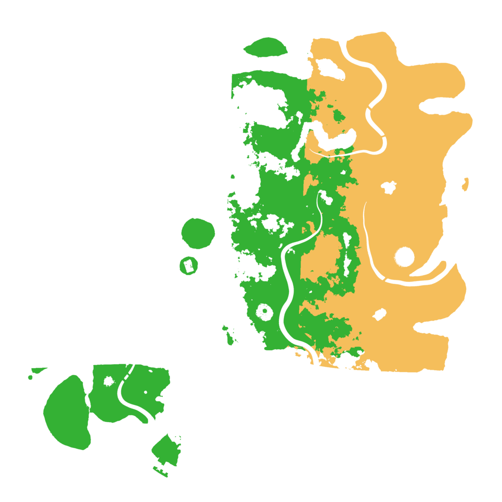 Biome Rust Map: Procedural Map, Size: 4500, Seed: 57809048
