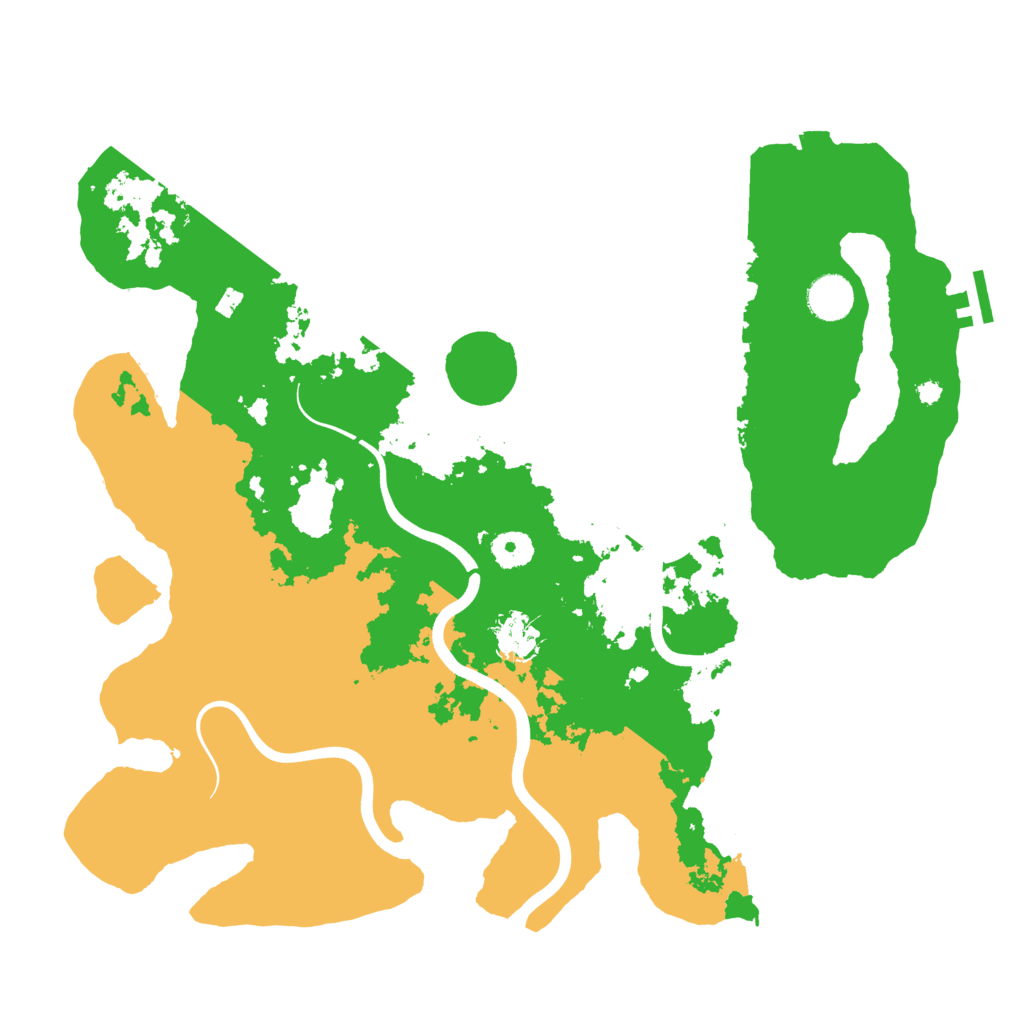 Biome Rust Map: Procedural Map, Size: 3900, Seed: 83832401