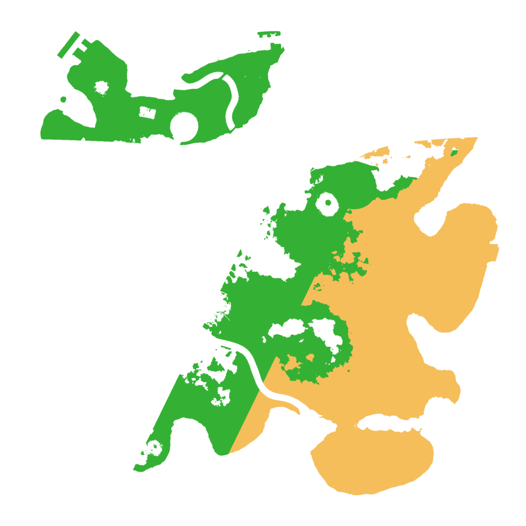 Biome Rust Map: Procedural Map, Size: 3500, Seed: 1080528239