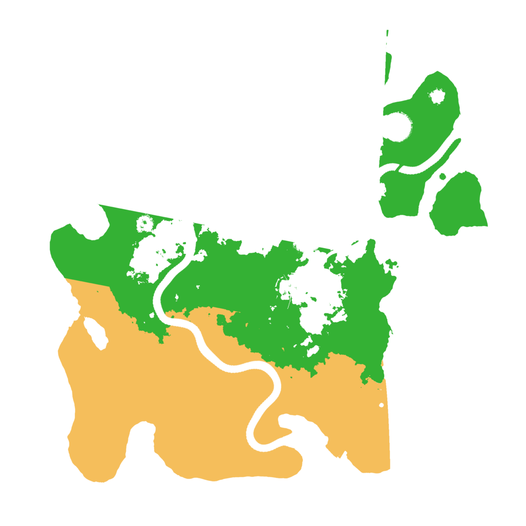 Biome Rust Map: Procedural Map, Size: 3200, Seed: 1040175564