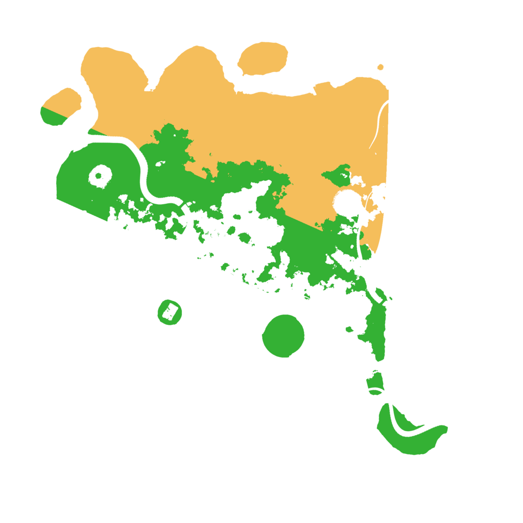 Biome Rust Map: Procedural Map, Size: 3500, Seed: 140430545
